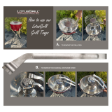 Grillzange LotusGrill Edelstahl